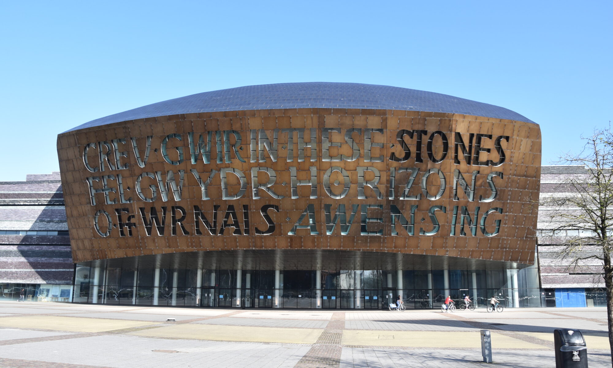 The Wales Millennium Centre in Cardiff Bay.