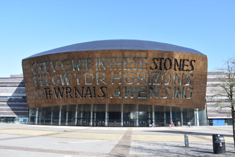 The Wales Millennium Centre in Cardiff Bay.
